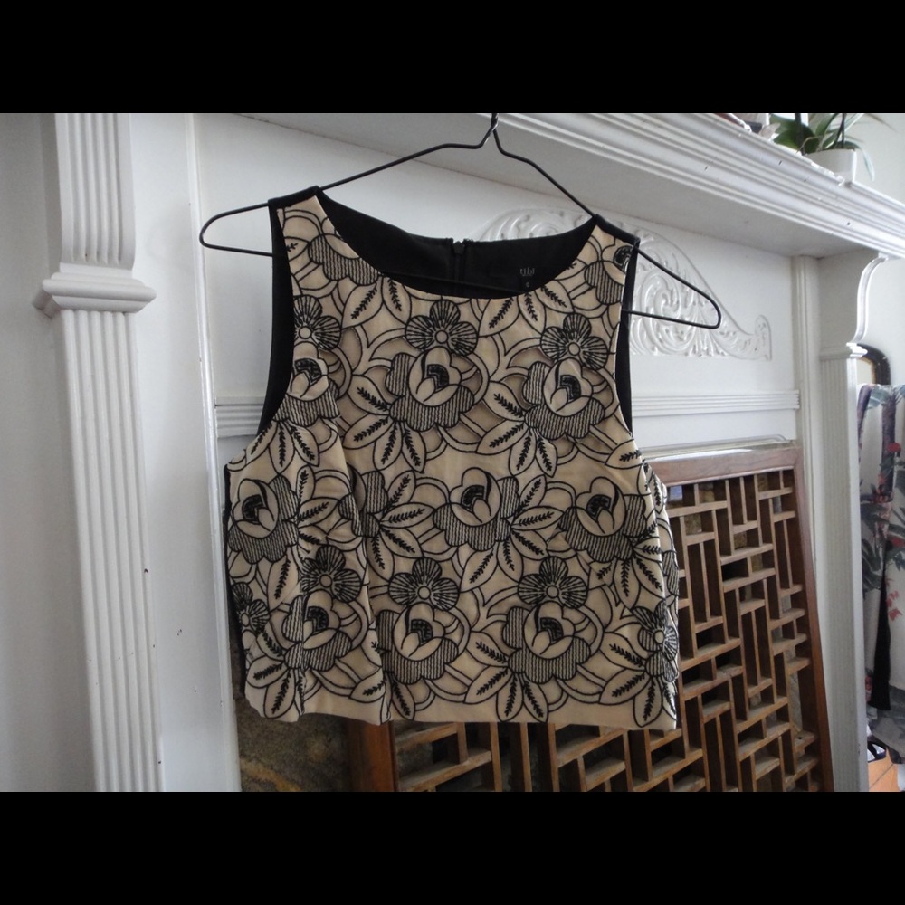Tibi cropped top